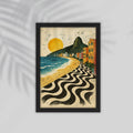 Island Flower Framed Poster