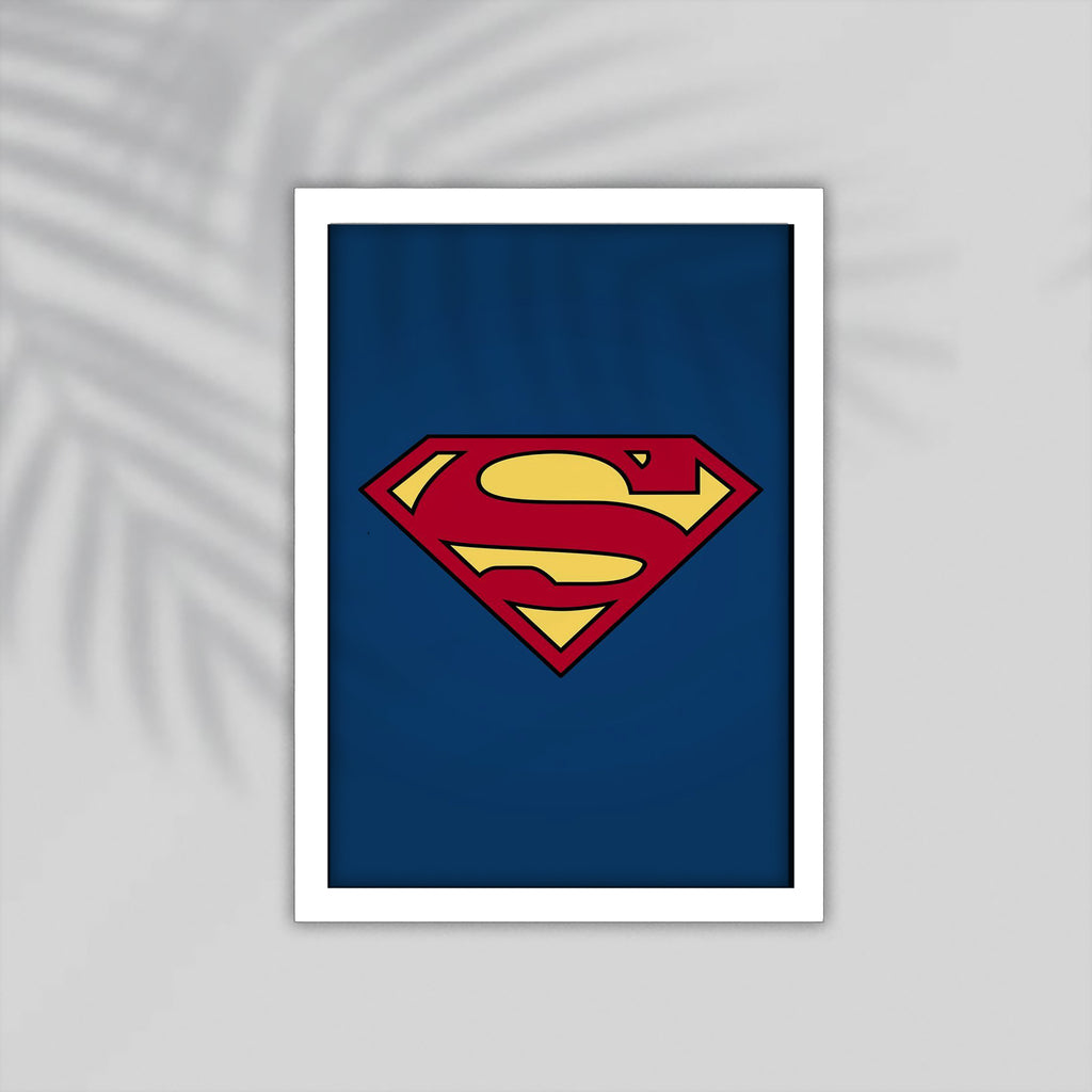 Superman Superhero Framed Poster