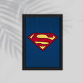 Superman Superhero Framed Poster