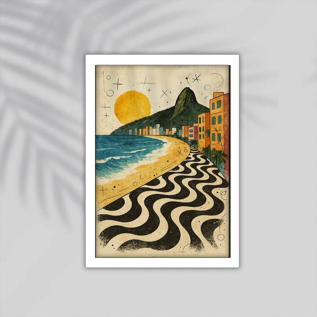 Island Flower Framed Poster
