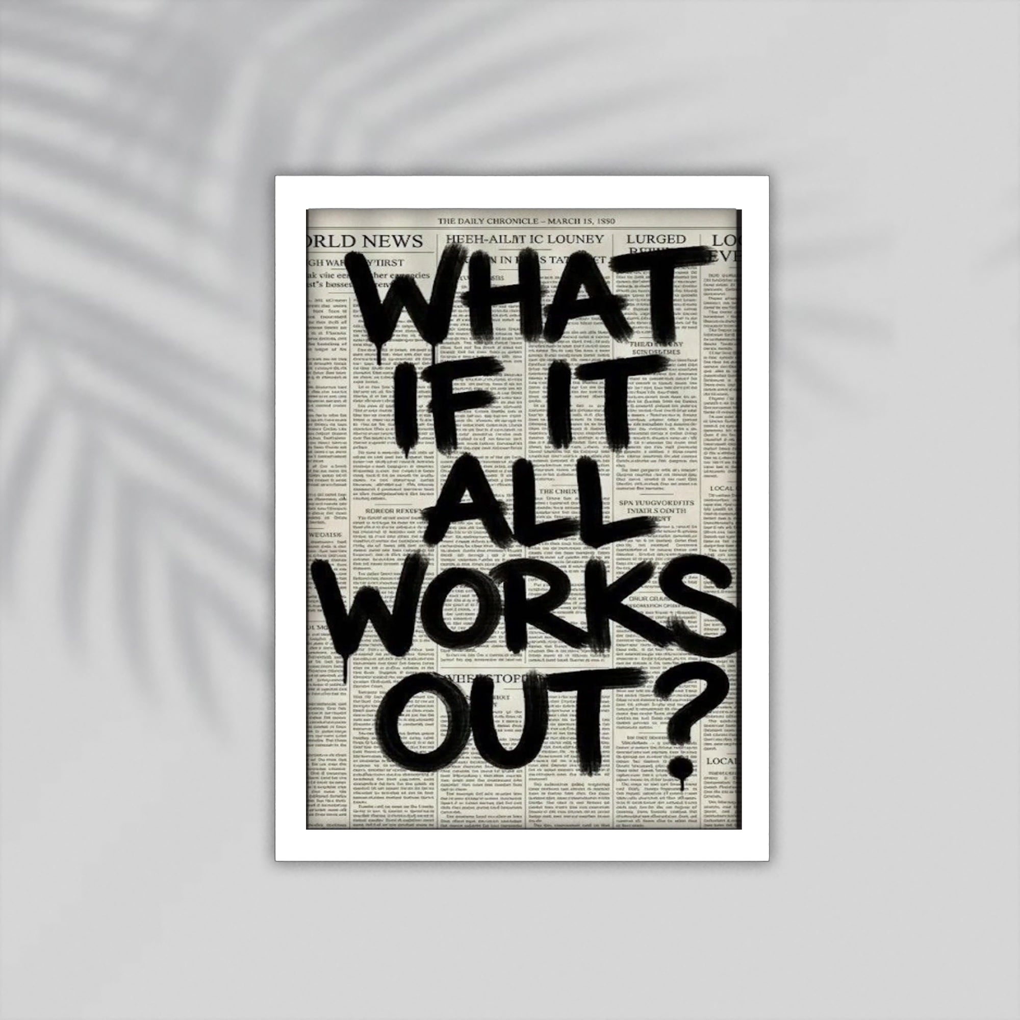 What English Framed Poster