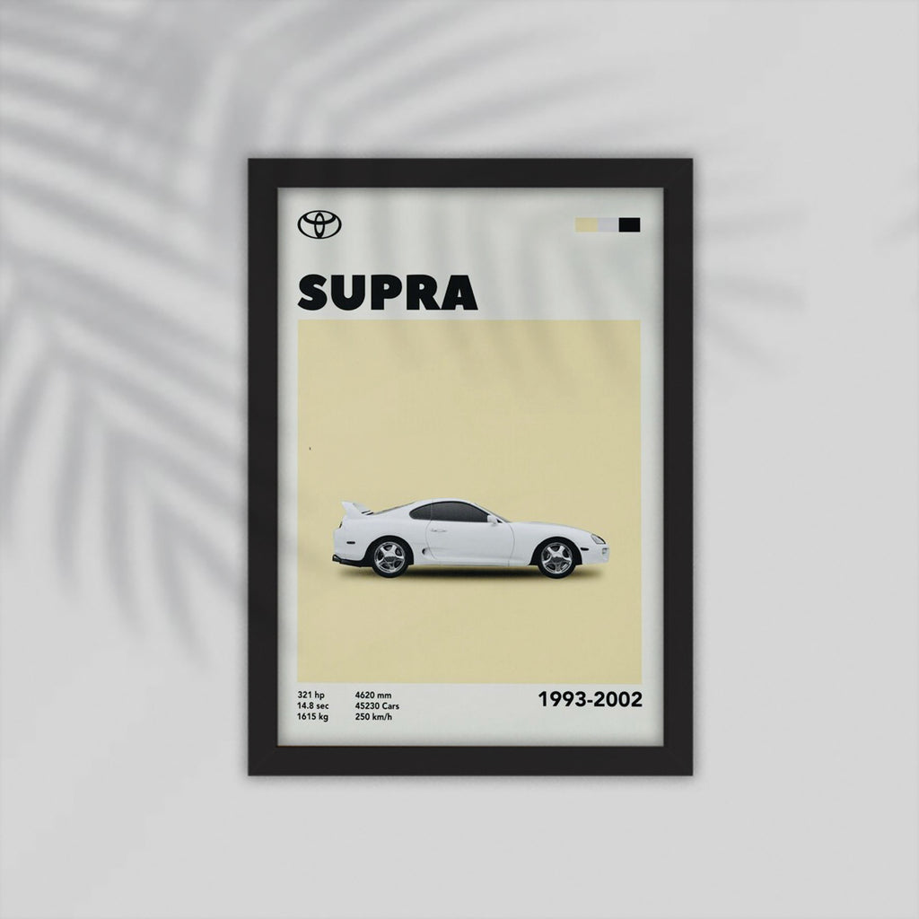Supra Car Framed Poster