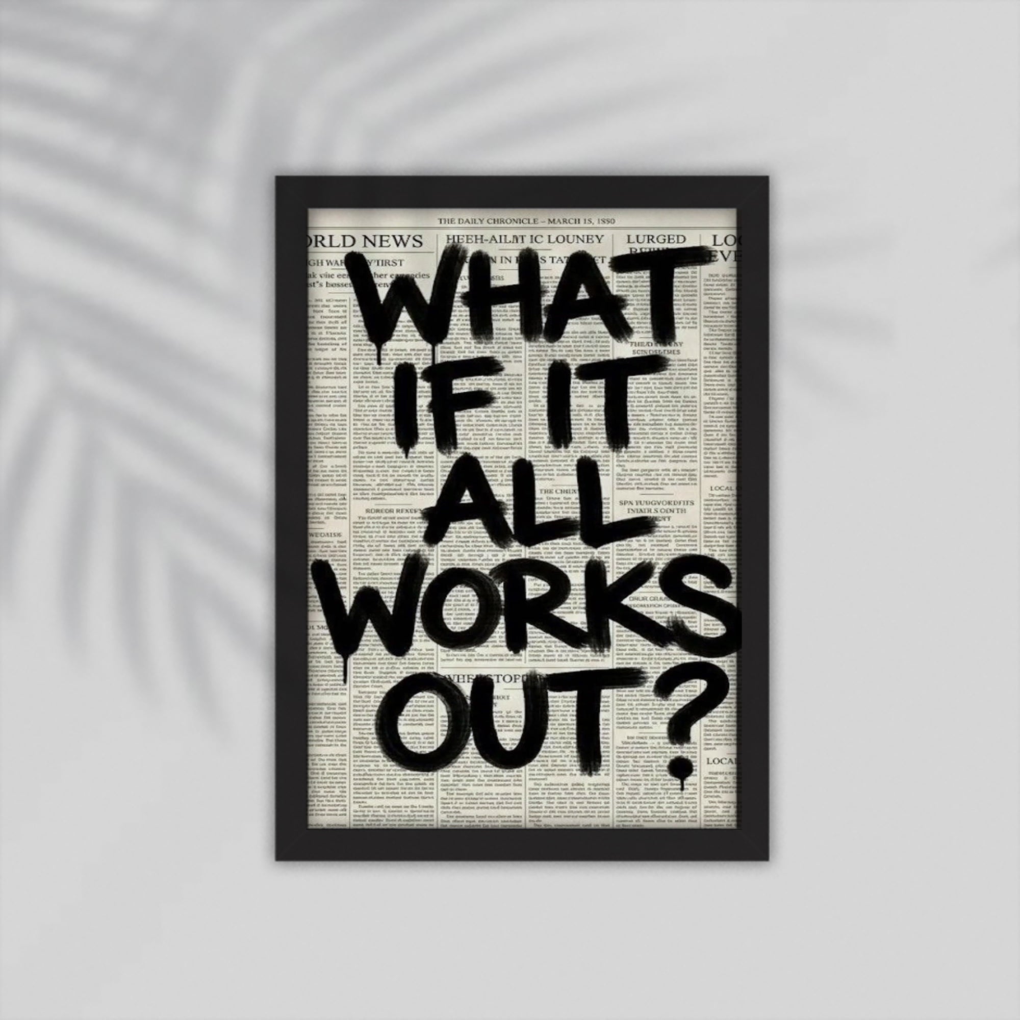 What English Framed Poster