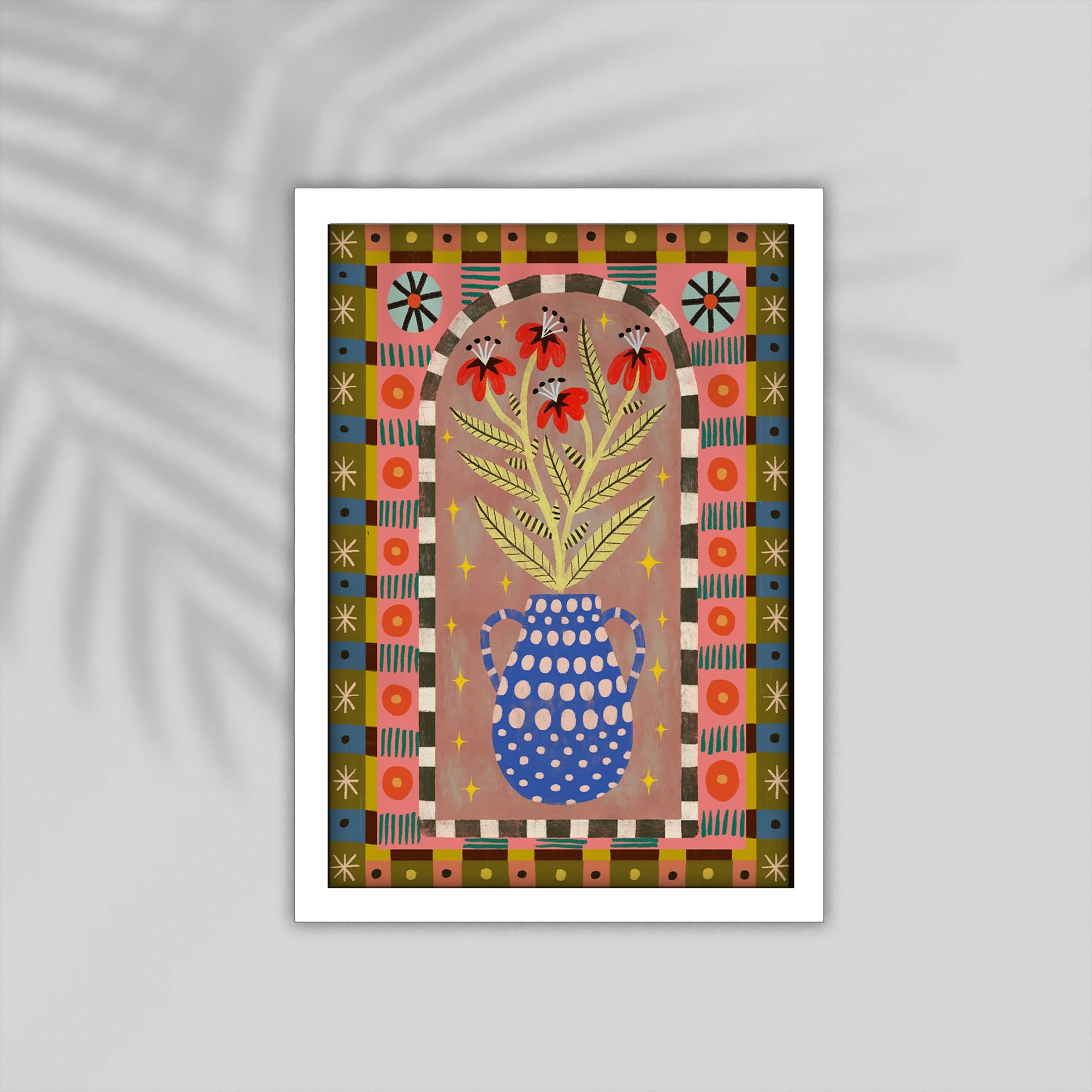 Vase Flower Framed Poster
