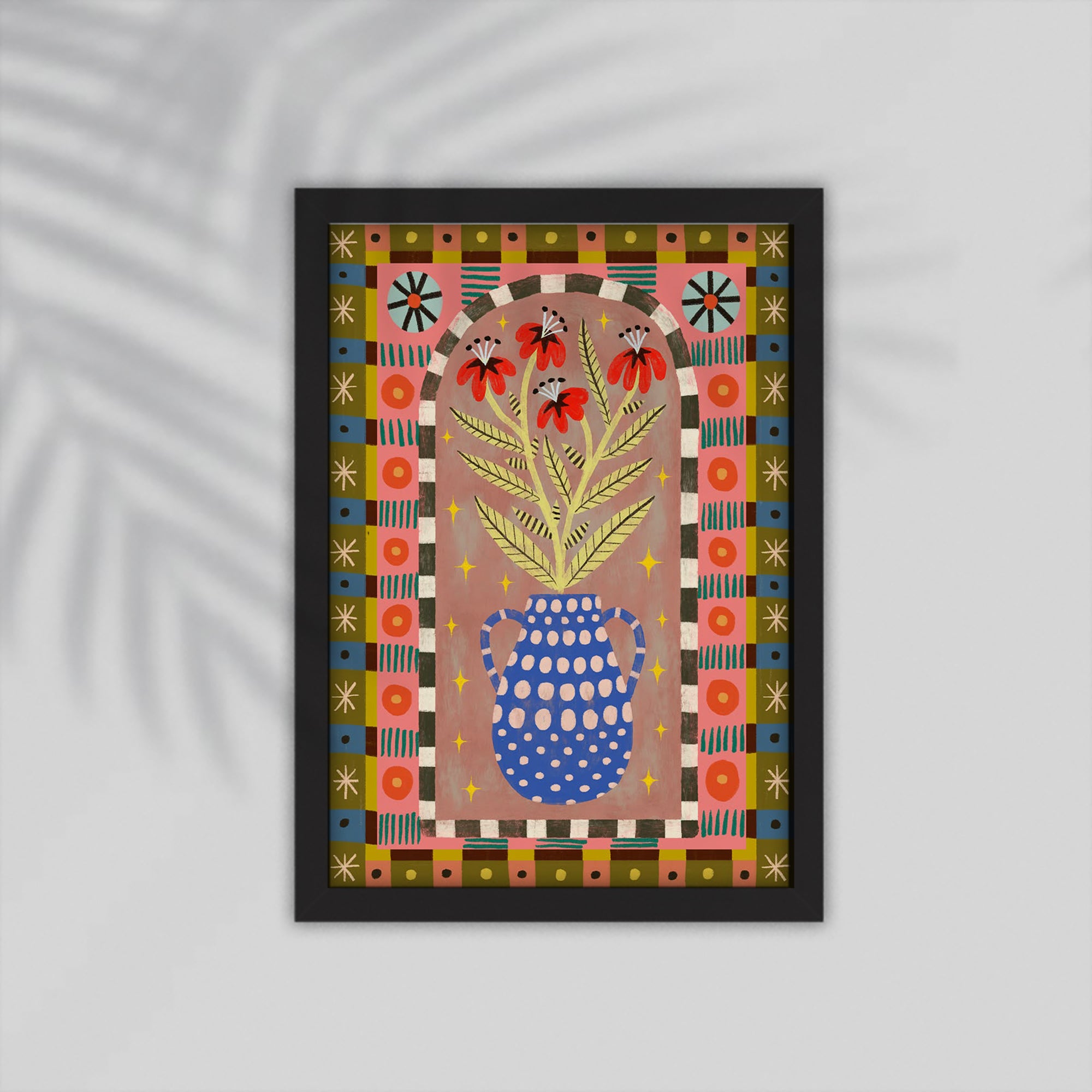 Vase Flower Framed Poster