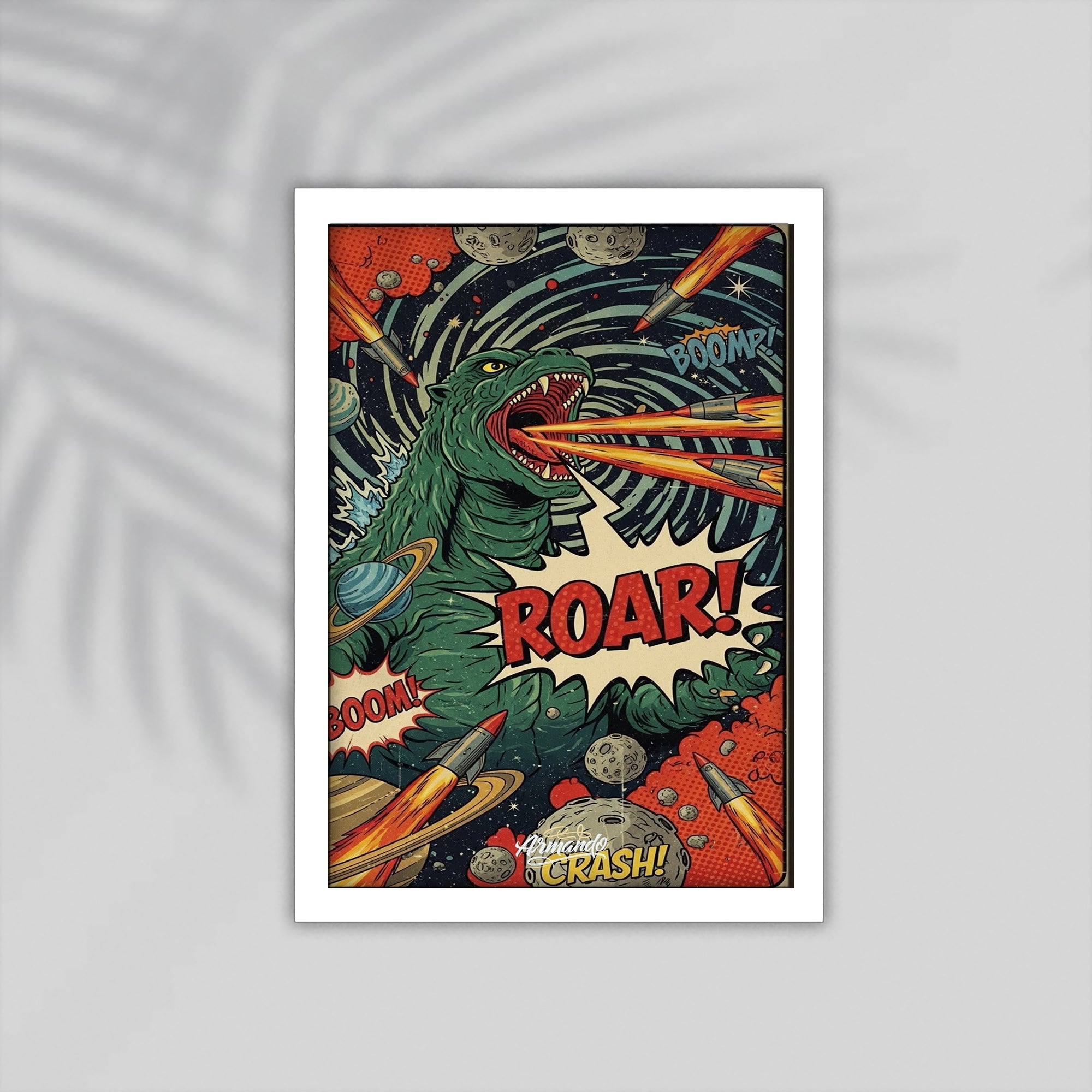 Roar Comic Framed Poster