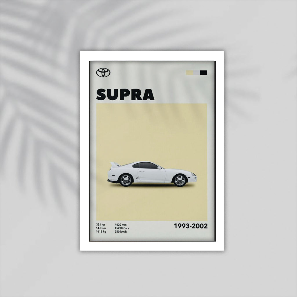 Supra Car Framed Poster