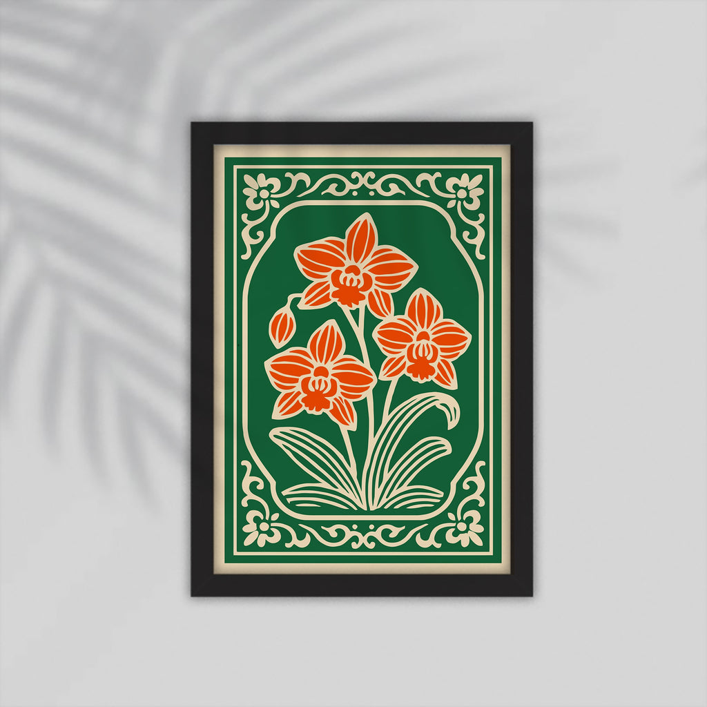 Vase Flower Framed Poster