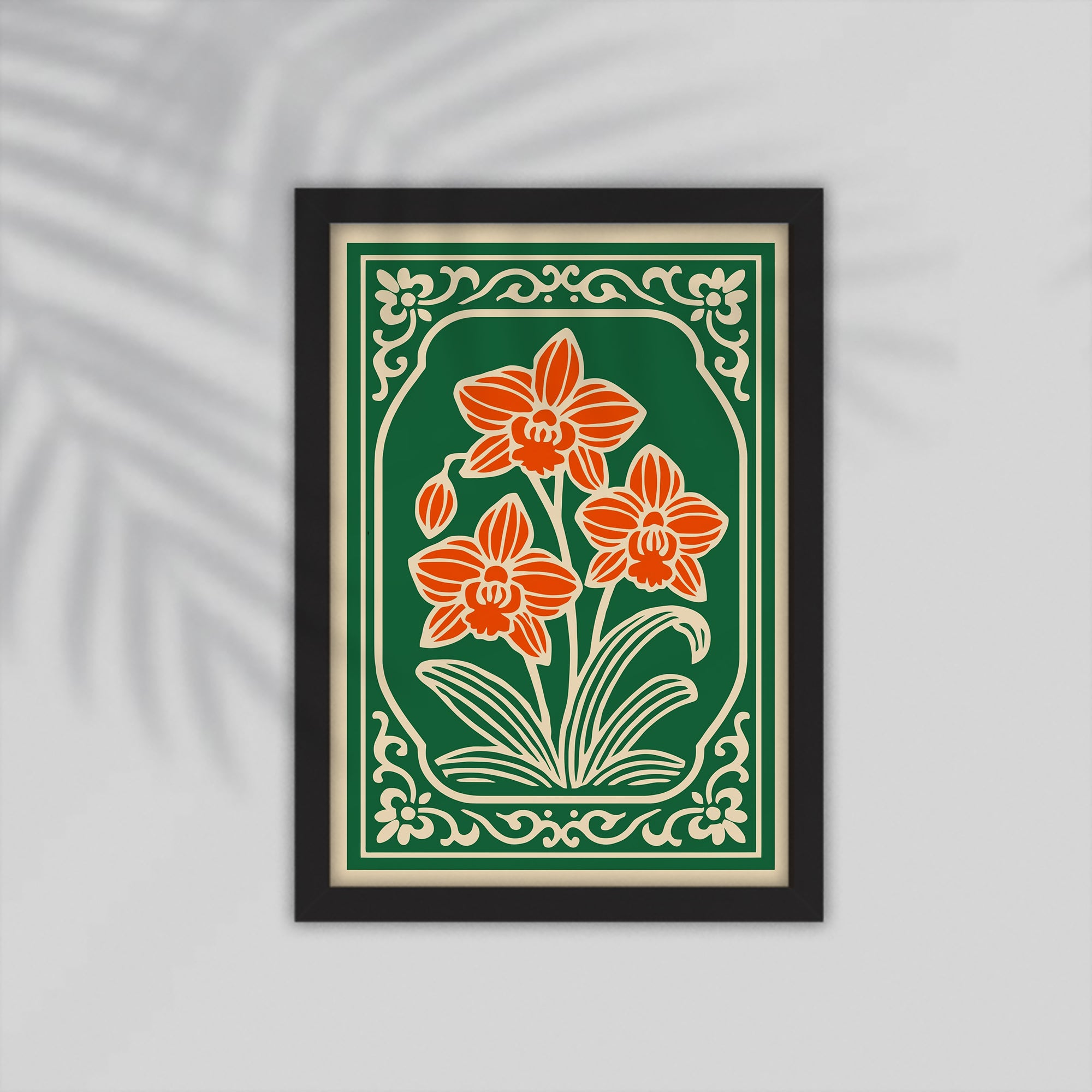 Vase Flower Framed Poster