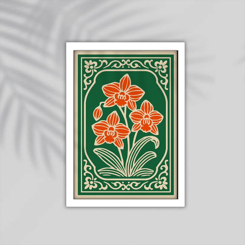 Vase Flower Framed Poster