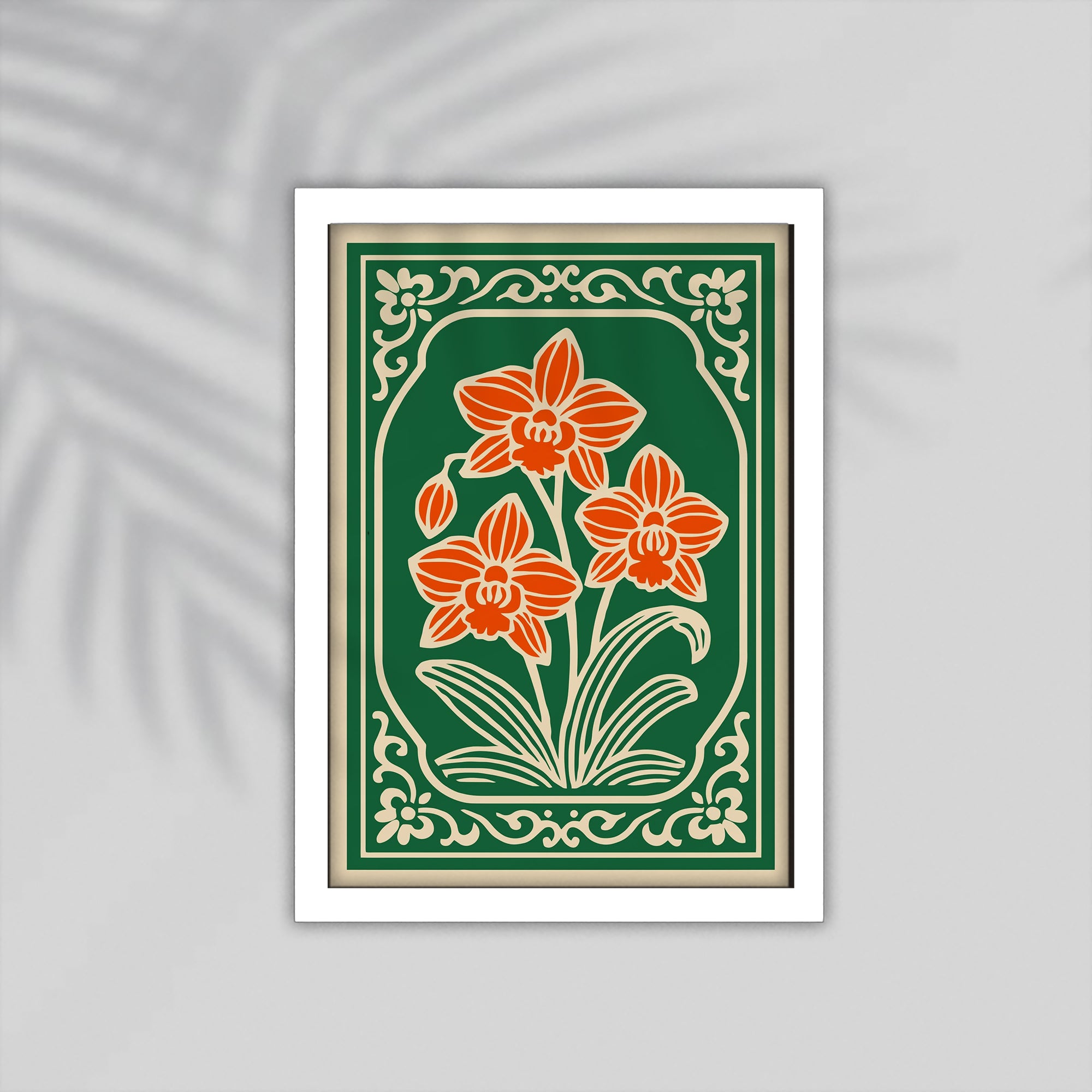 Vase Flower Framed Poster