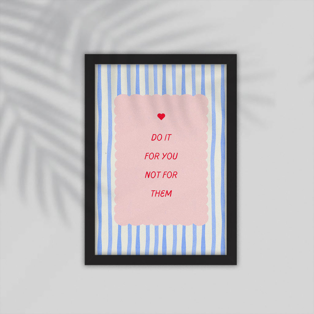 Do It English Framed Poster