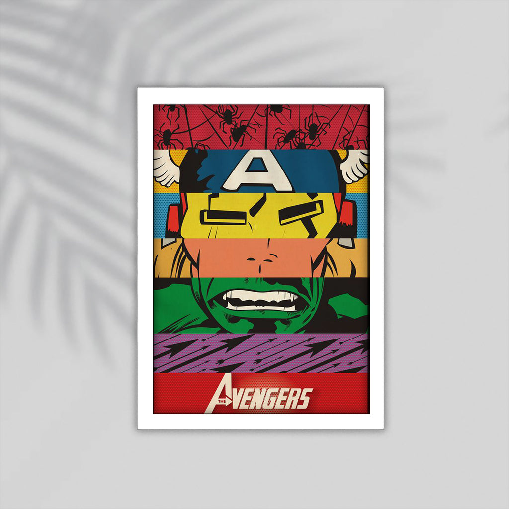Avengers Superhero Framed Poster