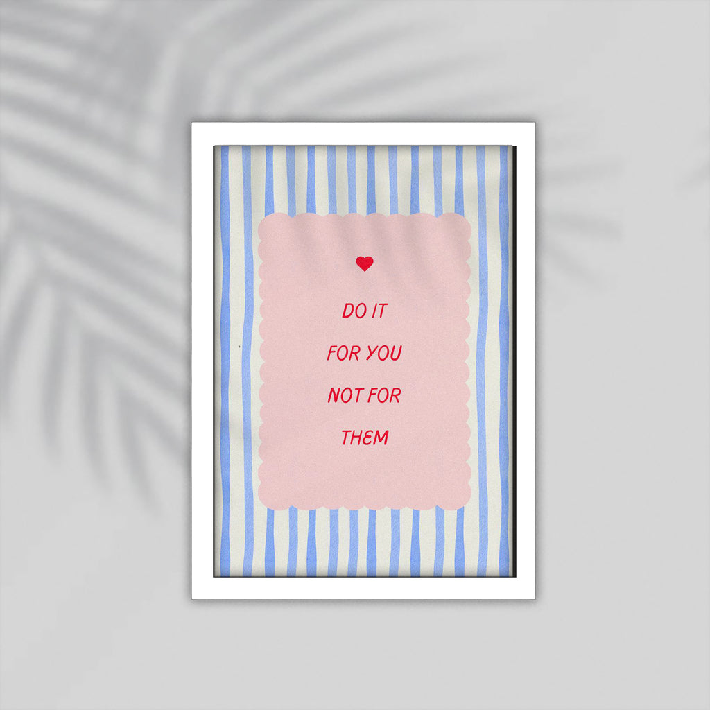 Do It English Framed Poster