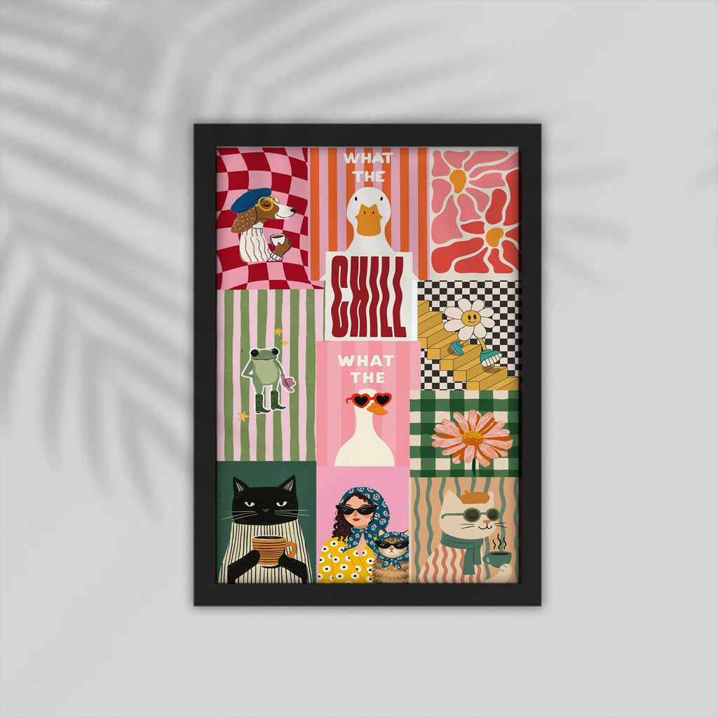 Duck English Framed Poster