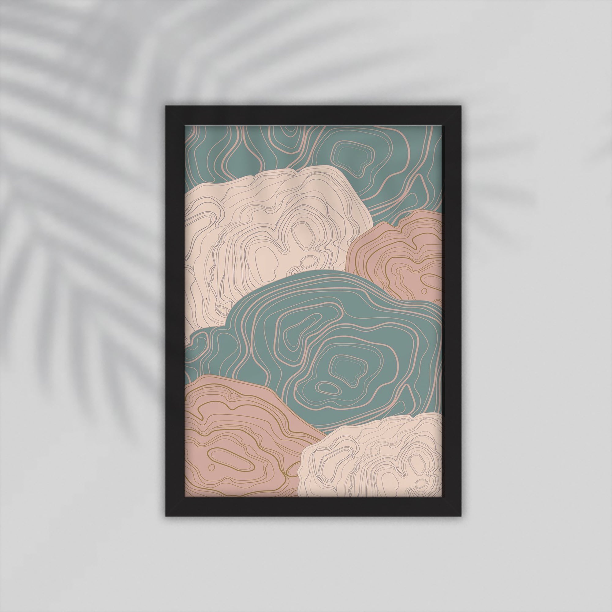 Lines Flower Simple drawings Framed Poster