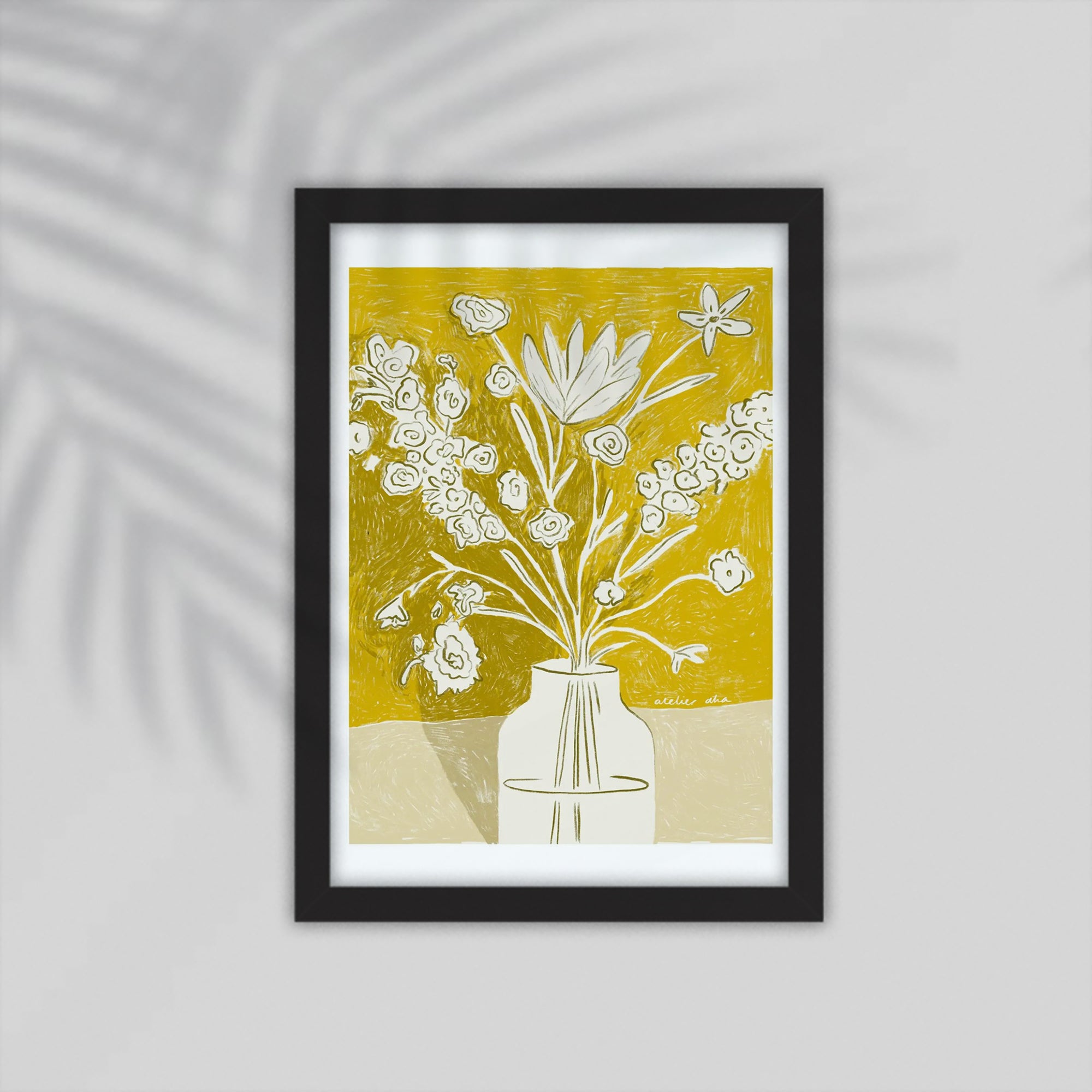 Vase Flower Framed Poster