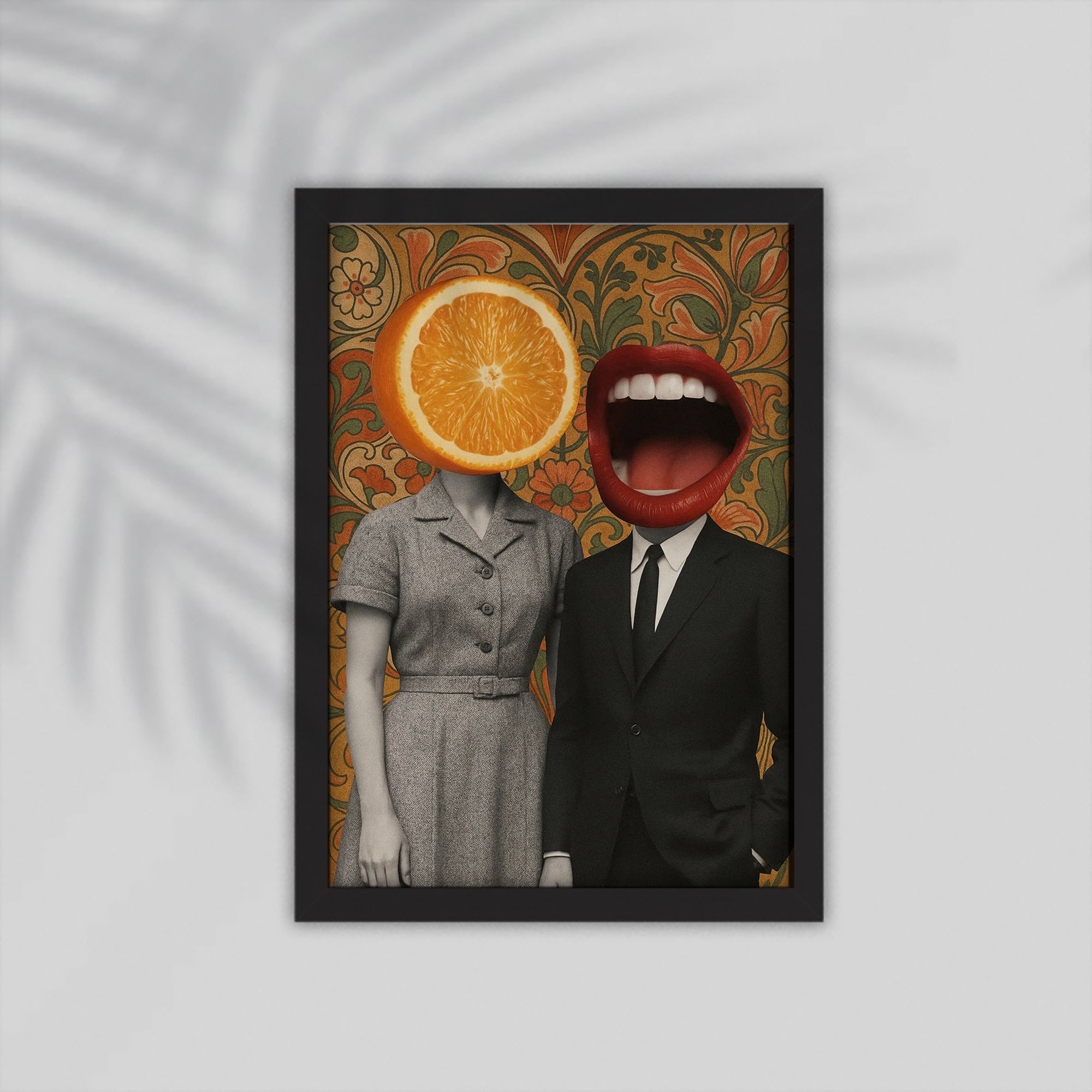 Orange Comic Framed Poster