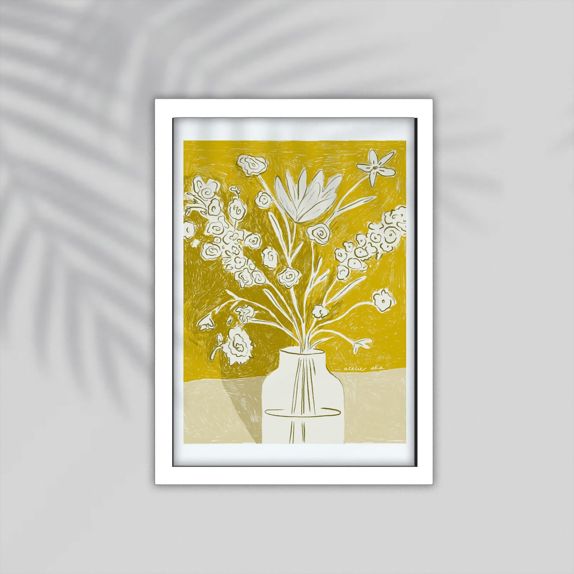 Vase Flower Framed Poster