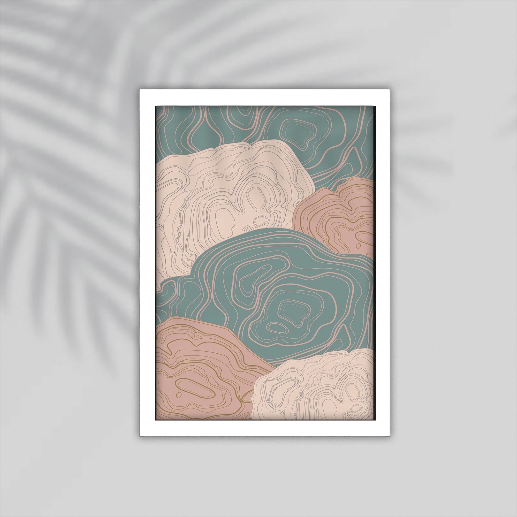 Lines Flower Simple drawings Framed Poster