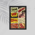 Pop Comic Framed Poster