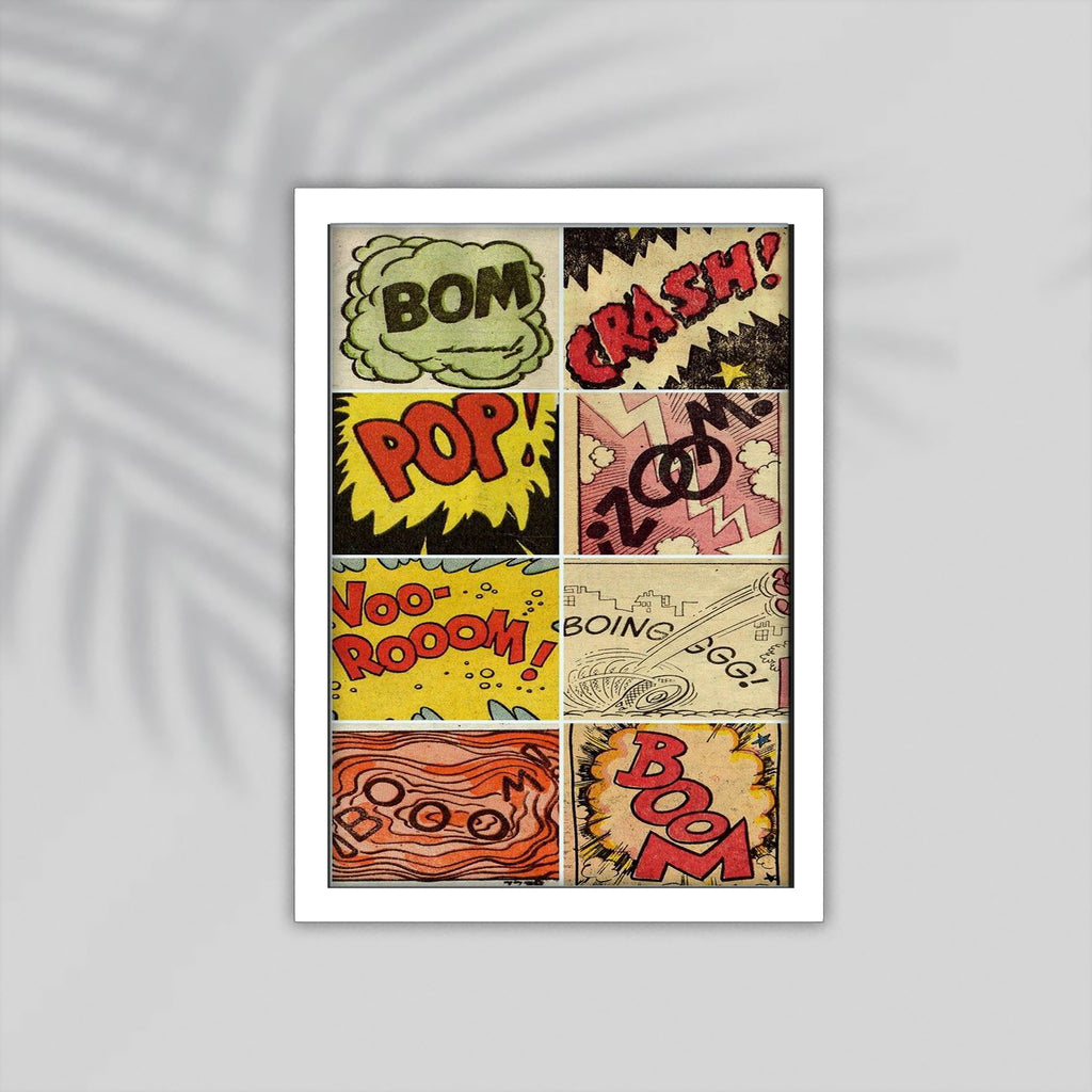 Pop Comic Framed Poster
