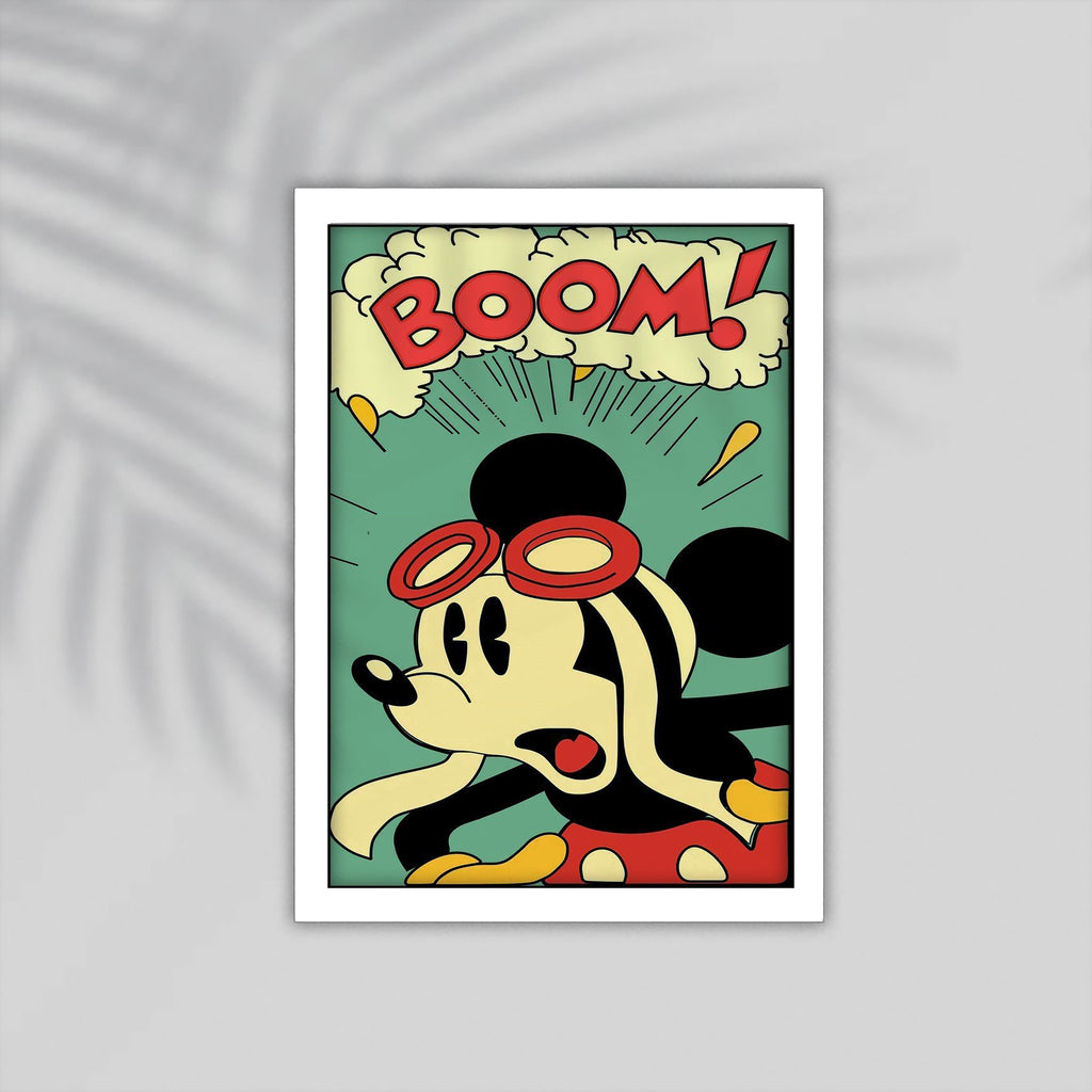 Boom Cartoon Framed Poster