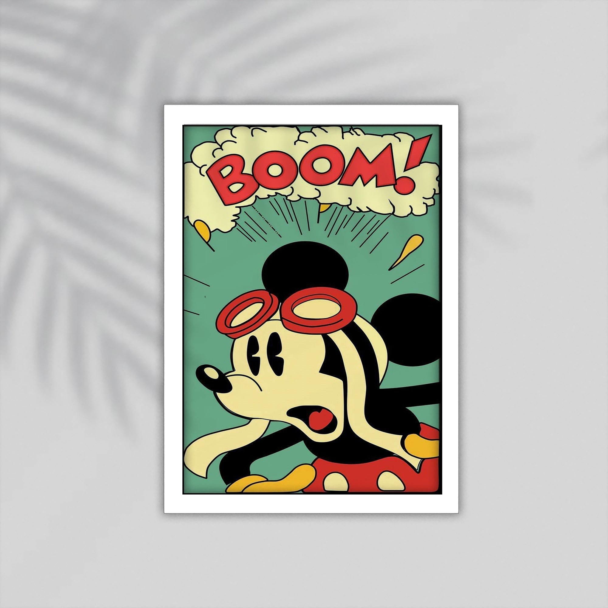 Boom Cartoon Framed Poster