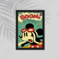 Boom Cartoon Framed Poster