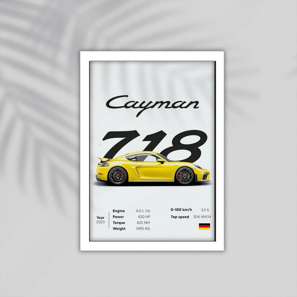 718 Car Framed Poster