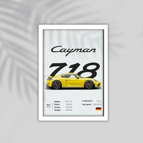 718 Car Framed Poster