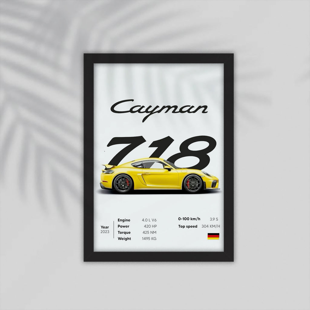718 Car Framed Poster
