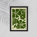 Green Flower Framed Poster