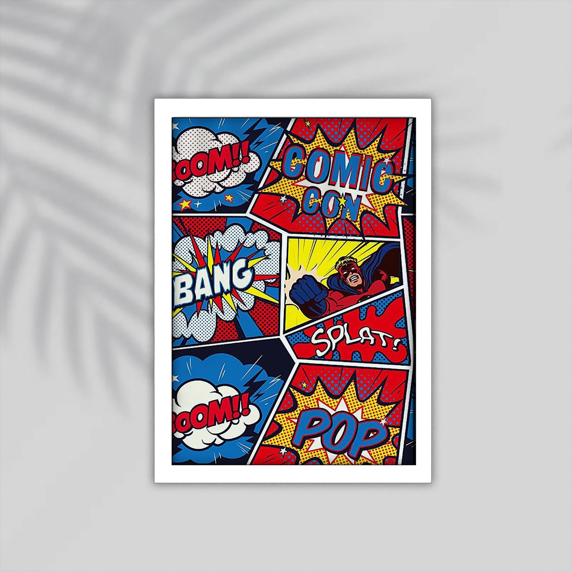 Bang Comic Framed Poster