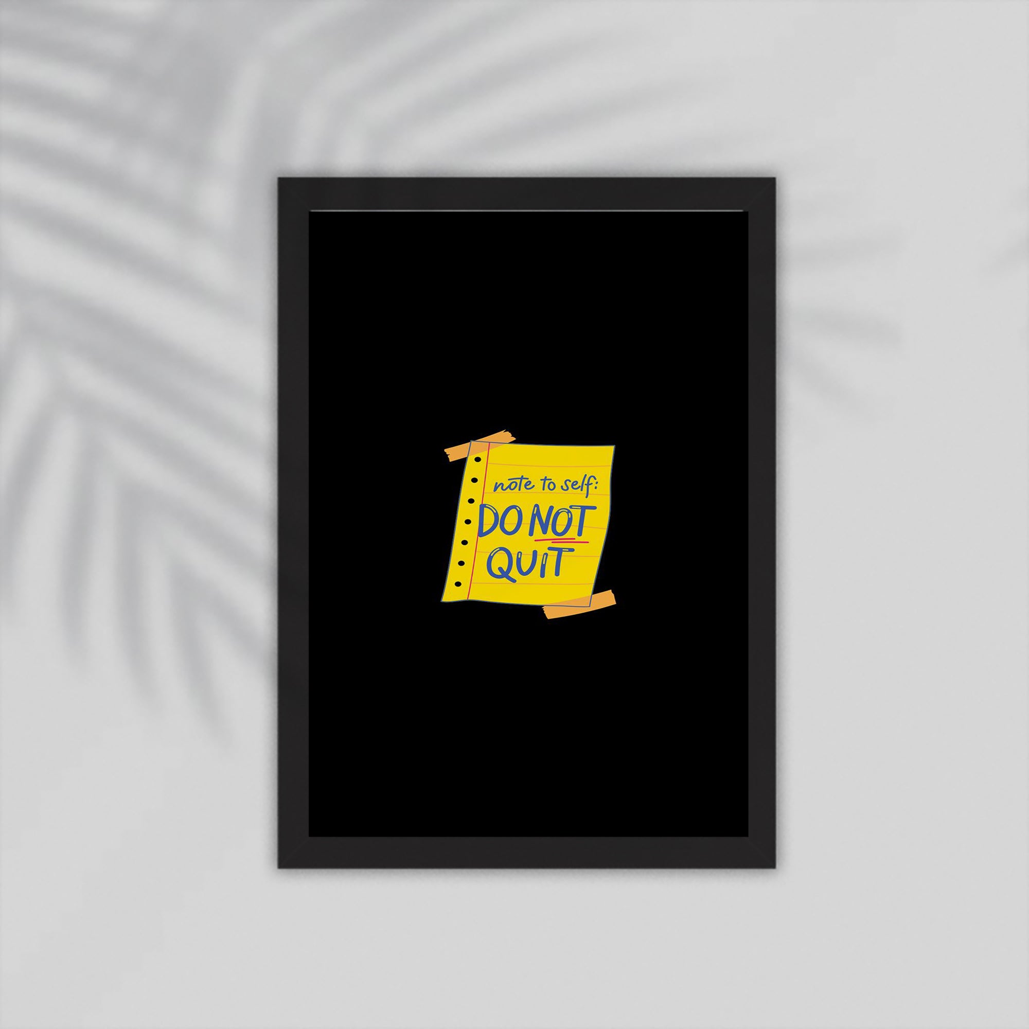 Quit English Framed Poster