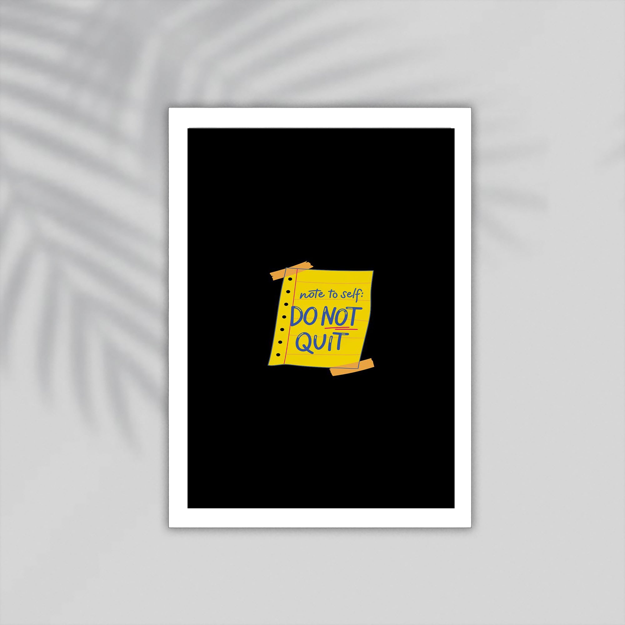 Quit English Framed Poster