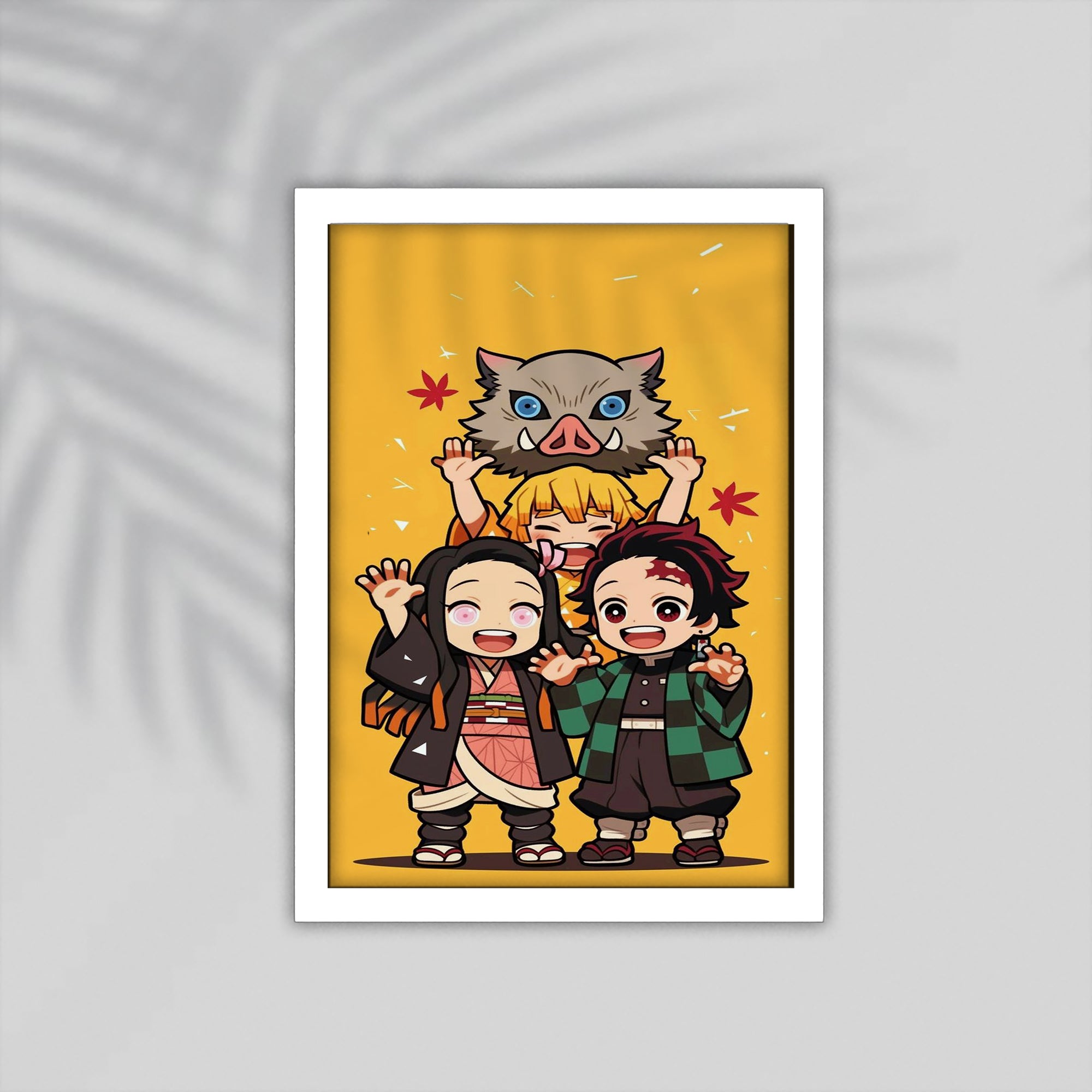 Yellow Anime Framed Poster