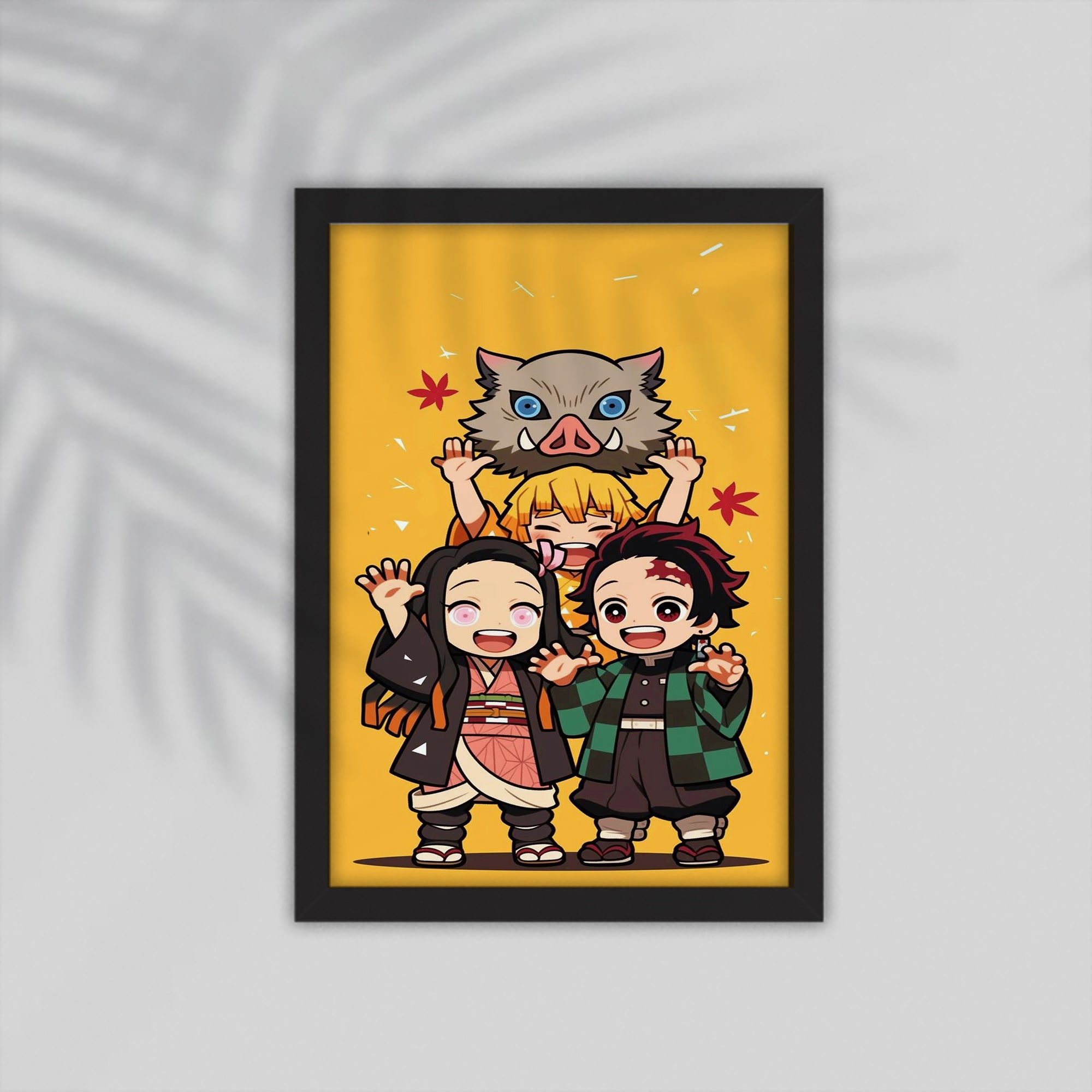 Yellow Anime Framed Poster