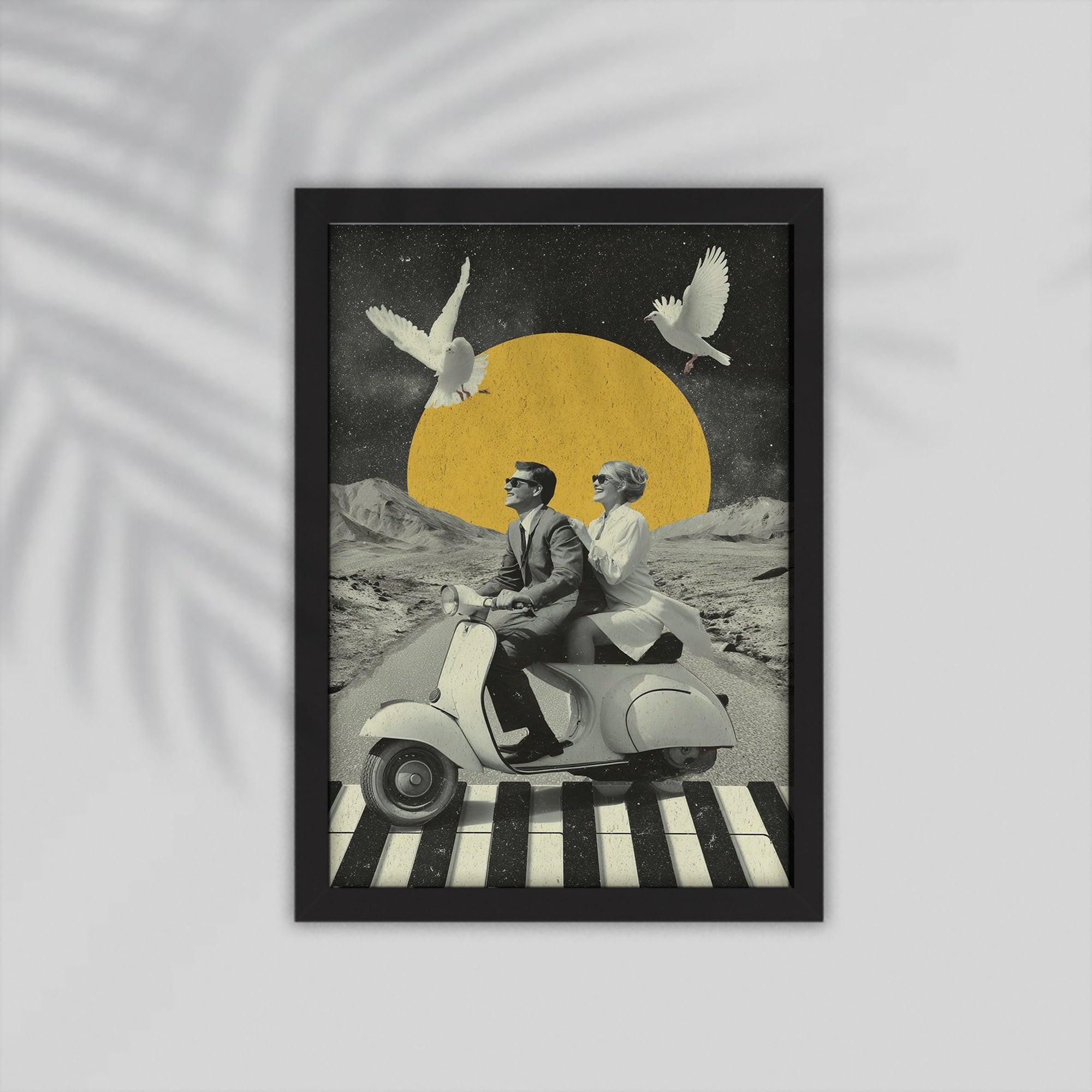 Women And Boy Comic Framed Poster