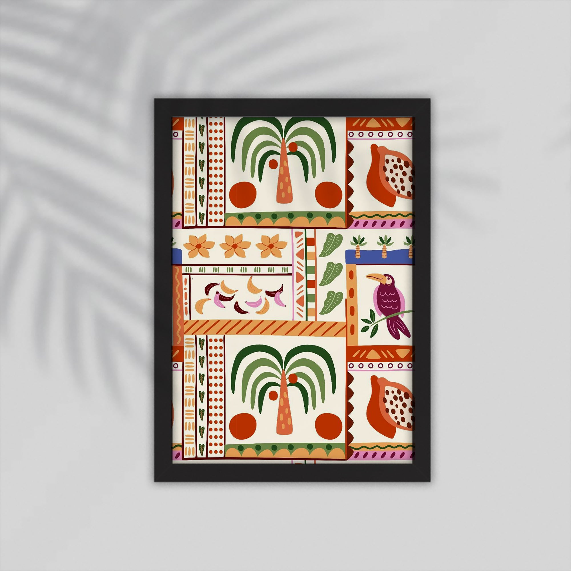 Bird Flower Framed Poster