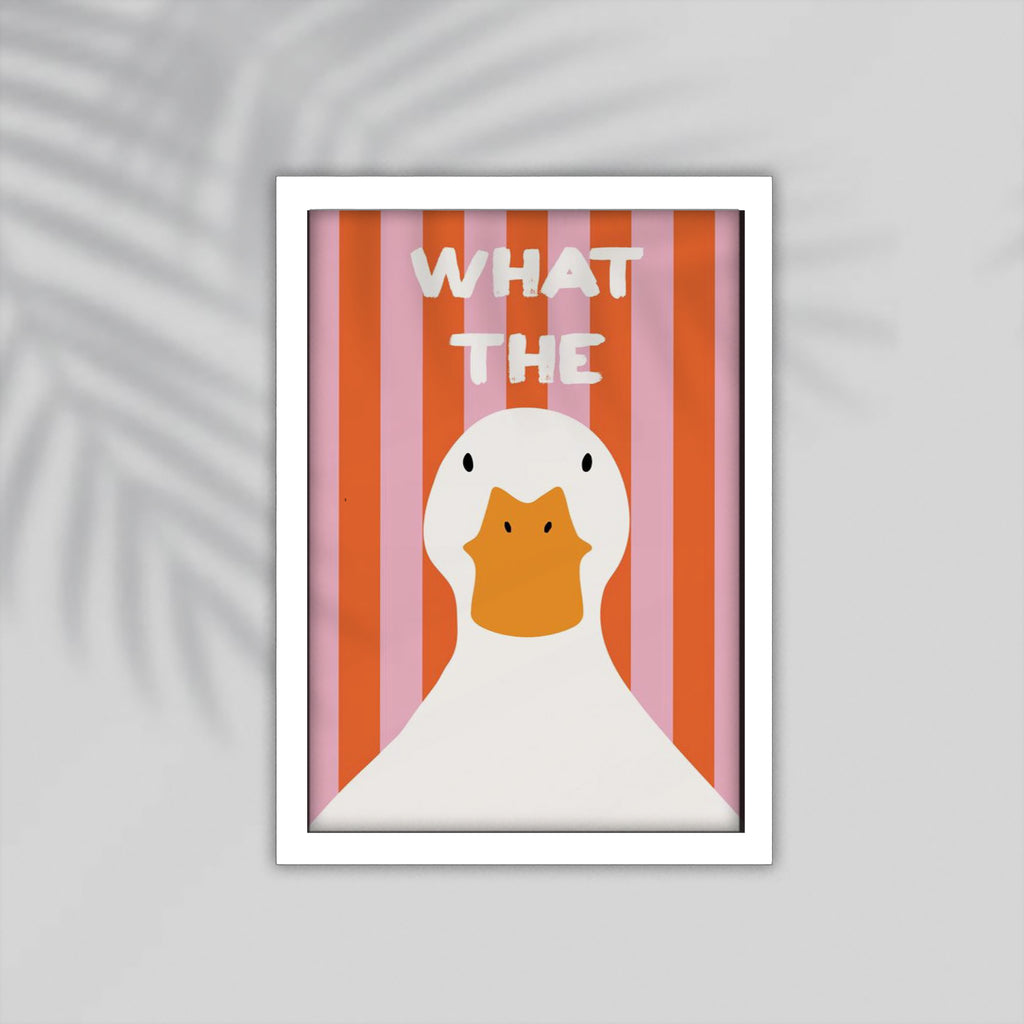 Duck English Framed Poster