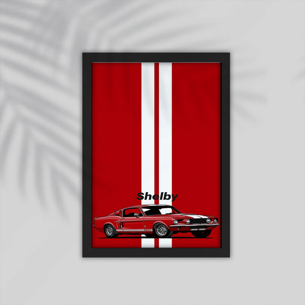 Shelby Car Framed Poster