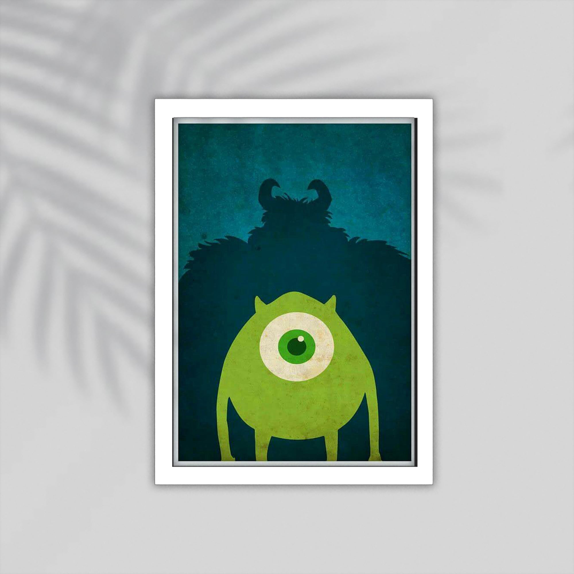 Monster Inc Cartoon Framed Poster