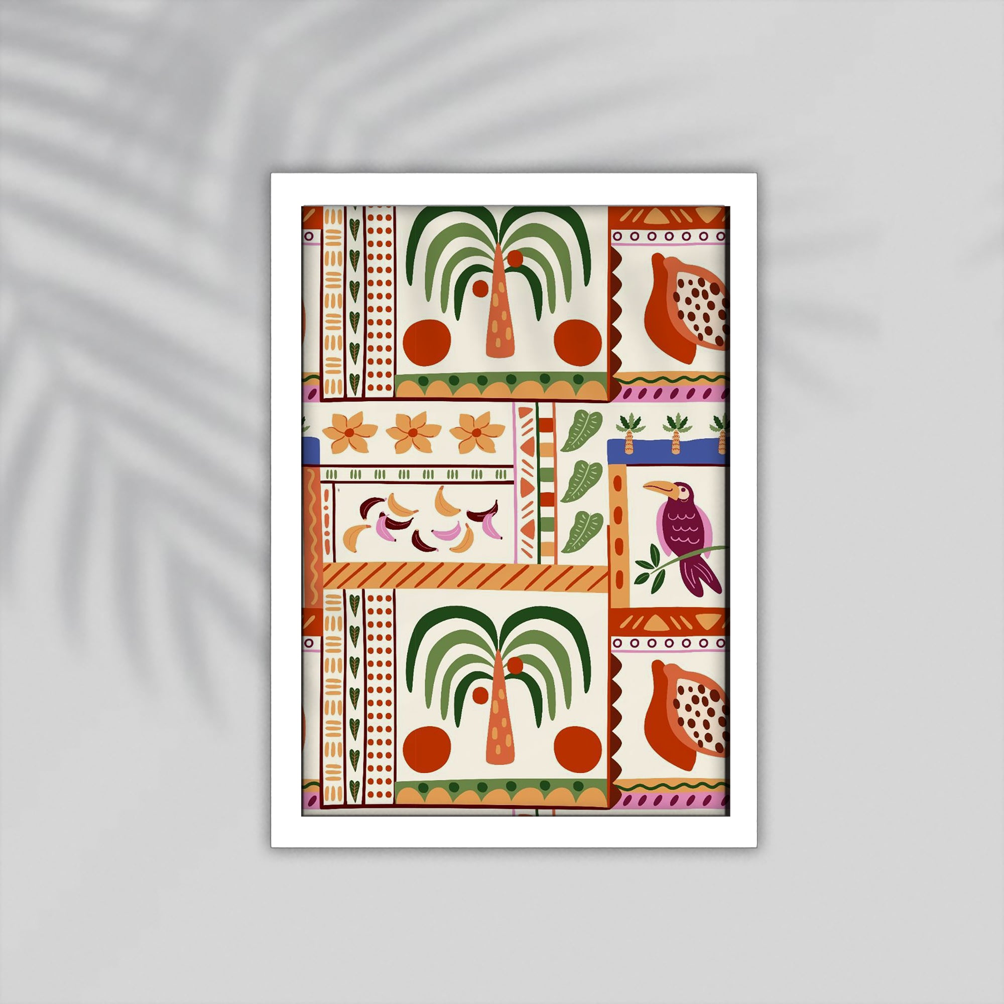 Bird Flower Framed Poster