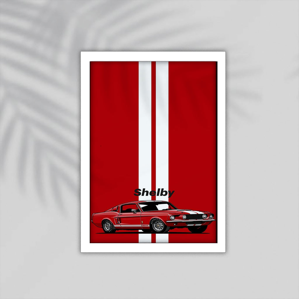 Shelby Car Framed Poster