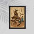 Harry Potter Cartoon Framed Poster