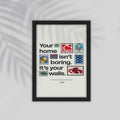 Name English Framed Poster