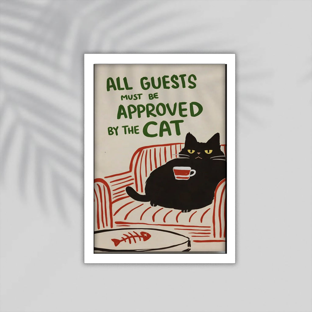 Cat English Framed Poster