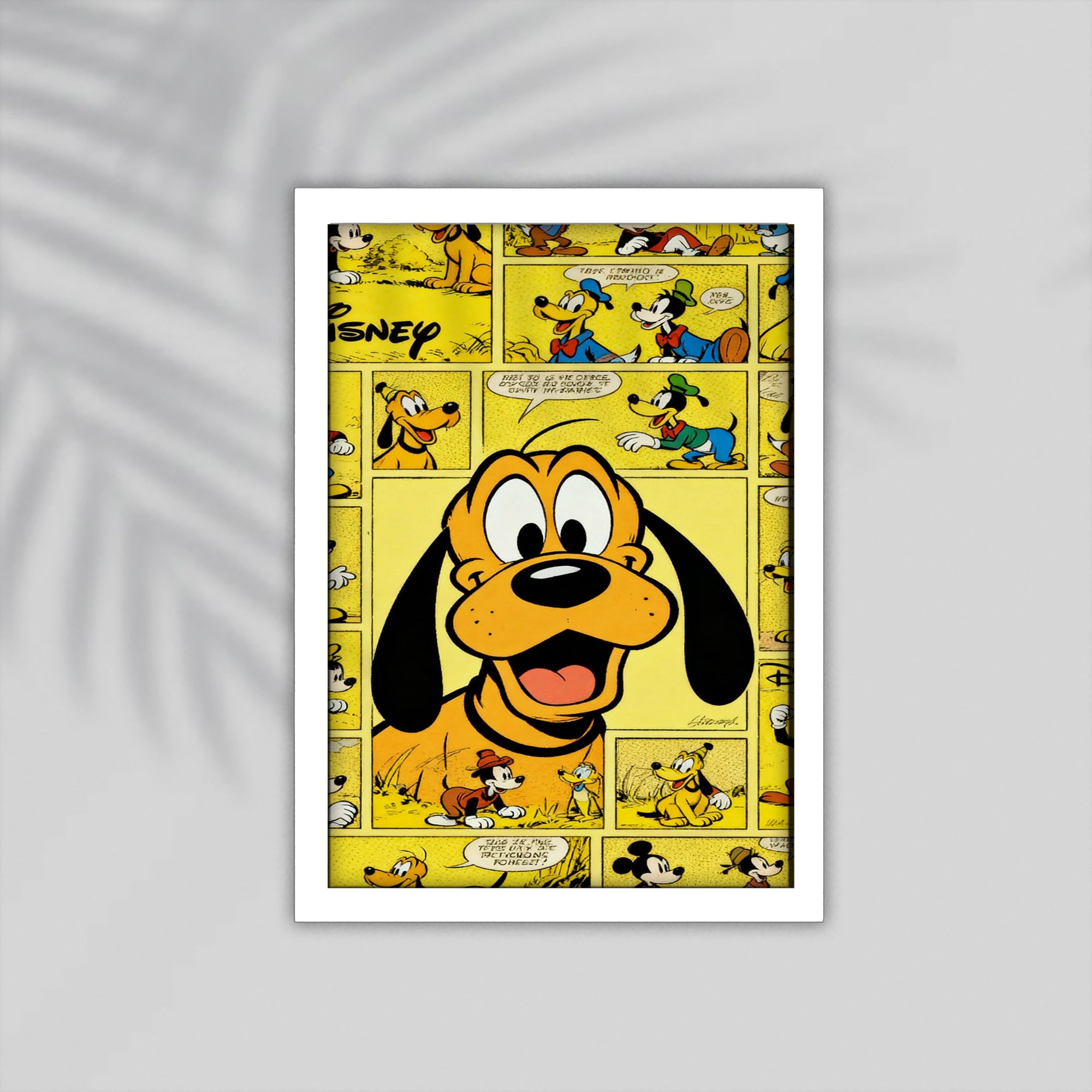 Dog Cartoon Framed Poster
