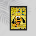Dog Cartoon Framed Poster